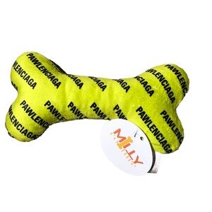 PAWLENCIAGA Dog Bone Toy with Squeaker Inside